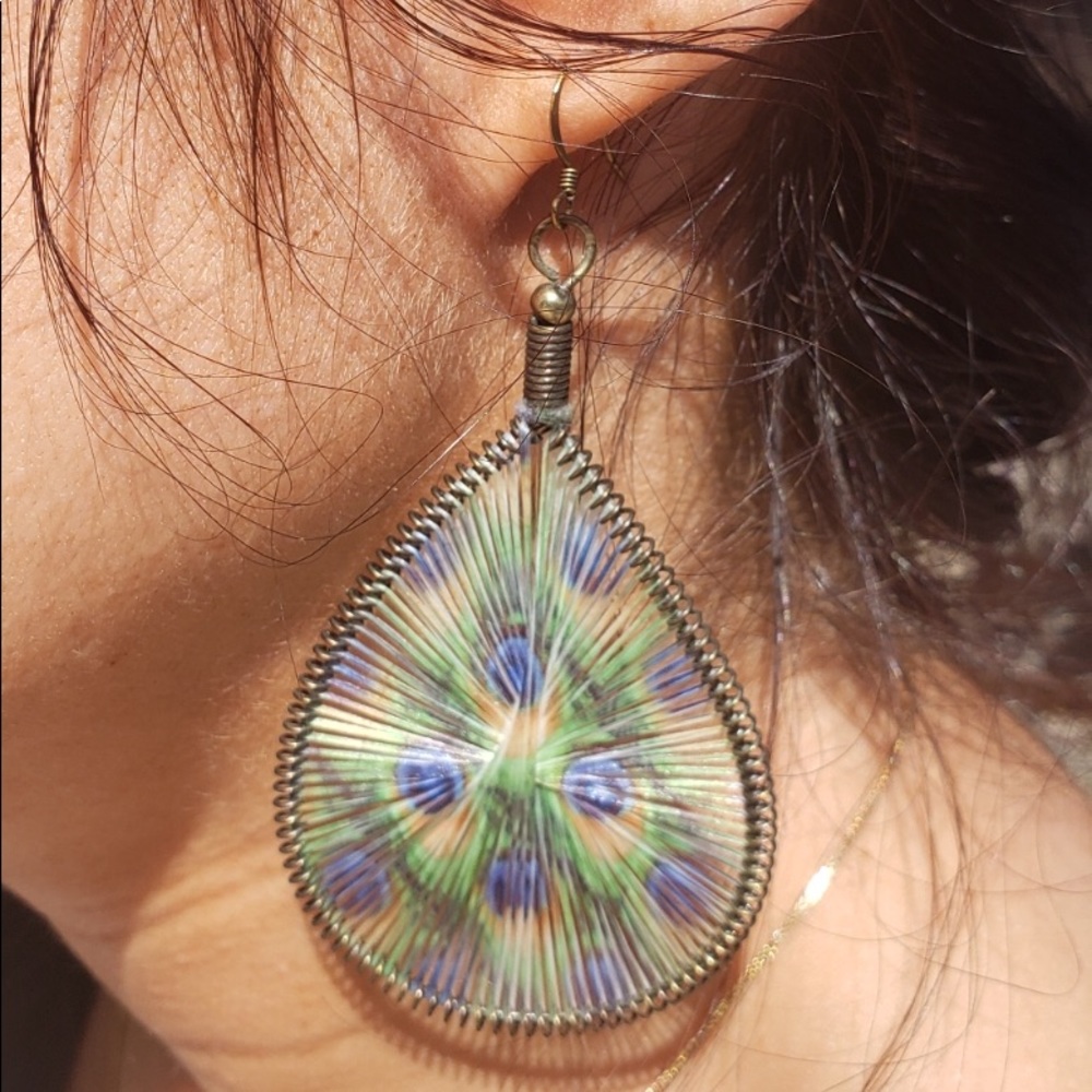 Peacock Earrings